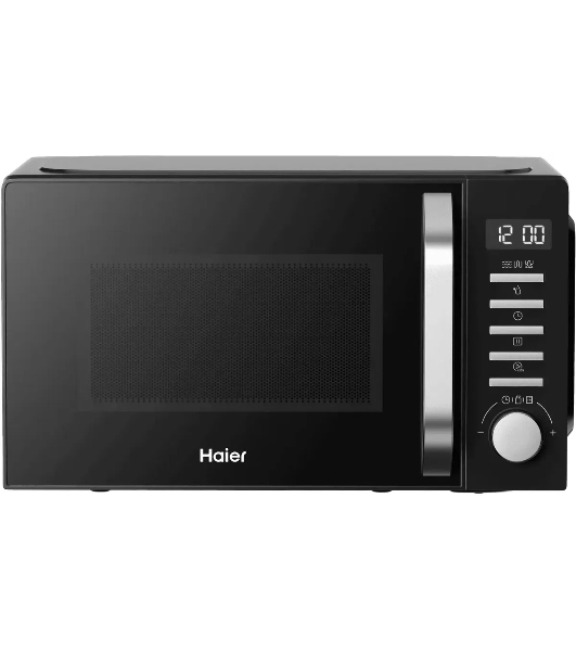 Микроволновая печь Haier HMB-DG208BA черный, 20 л, 800 Вт, переключатели - кнопки, поворотный механизм