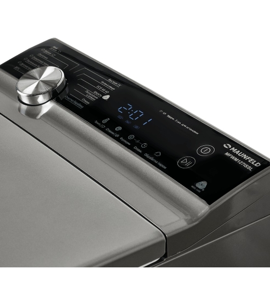 Стиральная машина Maunfeld SILVER MFWM127ISSL серебристый, загрузка вертикальная 7 кг, 1200 об/мин., класс: А+++
