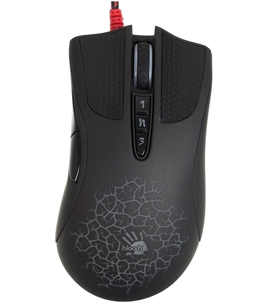 Мышь проводная A4Tech Bloody A90 черный, 6200 dpi, USB, кнопки - 8