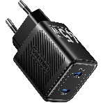 Сетевое зарядное устройство Vention на 2 порт USB С+C GaN 45W Черный, фото3