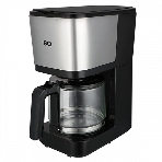 Кофеварка капельная BQ CM2007 стальной/черный, исп. кофе - молотый, 1.25 л, 750 Вт, фото 1