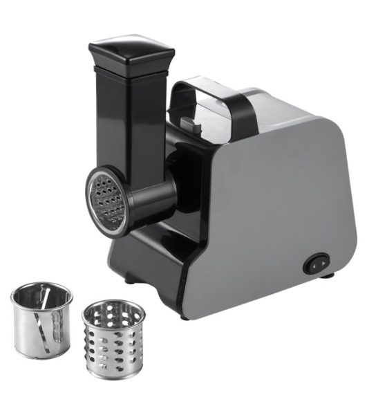 Мясорубка электрическая Centek CT-1627 серый, 2000 Вт, 2.0 кг/мин, реверс, защита от перегрузки, насадки - 7