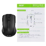 Мышь проводная Acer OMW010 черный, 1200 dpi, USB, кнопки - 3, фото4