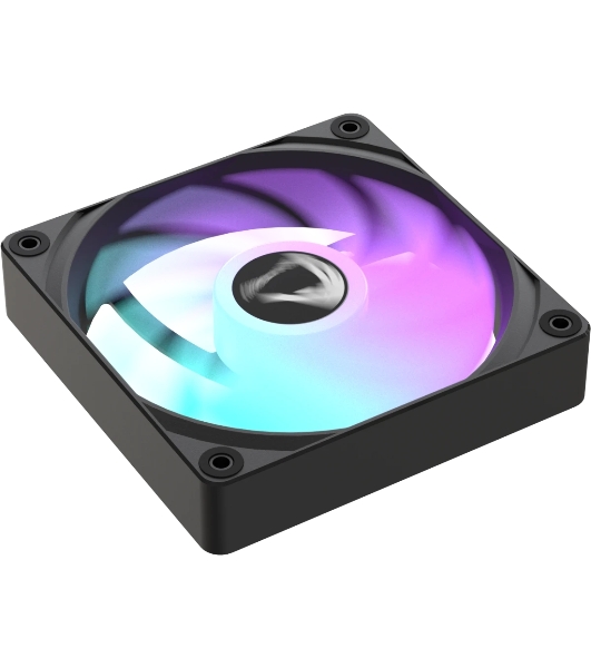 Вентилятор для корпуса Formula PA120R Reverse ARGB 120х120x25 черный 4-pin 28.8дБ (PA120R BLACK) Ret