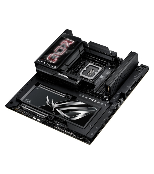 Материнская плата ASUS ROG MAXIMUS Z890 EXTREME, LGA 1851, Intel Z890, 4xDDR5, 4xSATA, 4xM.2, 1xPCI-E 5.0 x16, 1xPCI-E 5.0 x8, 1xHDMI, 2xUSB-C, 2x 10Gb LAN, 5xUSB-A 3.2 Gen 2, 1xUSB-C 3.2 Gen 2x2, 2xUSB-C Thunderbolt 5, 2x3.5 мм, 7.1, E-ATX