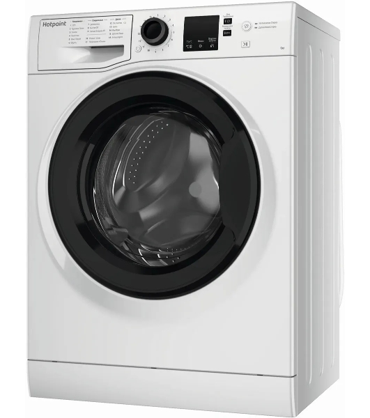 Стиральная машина Hotpoint NSS 6015 K RU белый, загр. фронтальная макс.: 6 кг 1000 об/мин класс: А
