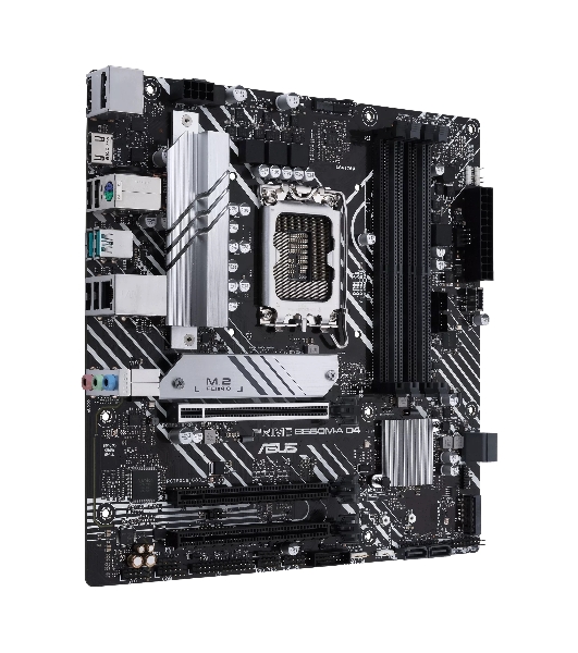 Материнская плата ASUS PRIME B660M-A D4-CSM, LGA 1700, Intel B660, 4xDDR4, 4xSATA, 2xM.2, 1xPCIe 4.0 x16, 1xPCIe 4.0 x4, 1xDP, 2xHDMI, 1x 1Gb LAN, 2xUSB-A 3.2 Gen 2, 4xUSB-A 2.0, 3x3.5 мм, 7.1, mATX