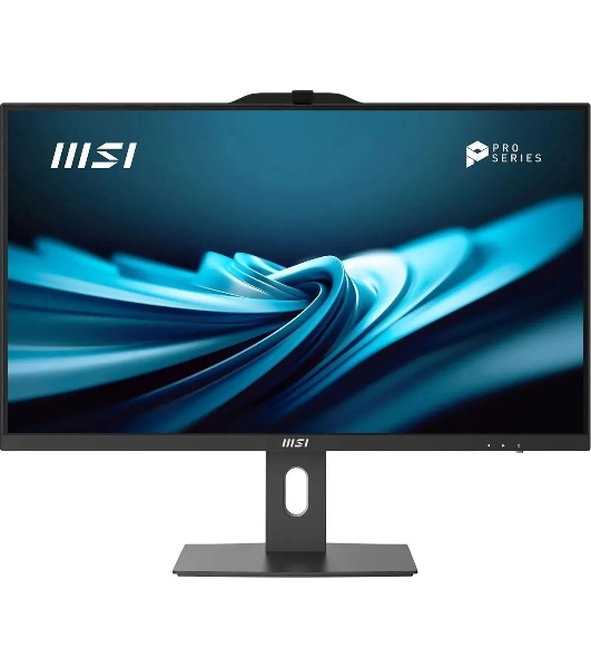 Моноблок MSI Pro AP272P 14M AiO 27' FHD(1920x1080)IPS AG Non-touch, Core i3-14100 (3.5GHz), 8Gb DDR5(1x8Gb), 512Gb SSD M.2, Intel UHD, WiFi, BT, camera, WirelessKB&mouse Eng/Rus,No OS,1y war-ty, черный (9S6-AF8321-807)