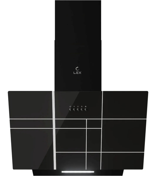 Вытяжка каминная LEX Moza 600 R1 черный, 60 см, 650 куб. м/ч, 46 дБ
