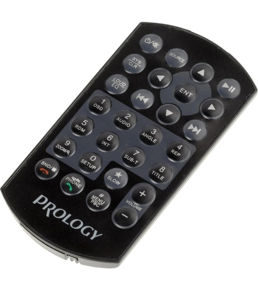 Автомагнитола Prology MPV-120, 2 DIN, 6.2', Bluetooth, USB Type-A, AUX, пульт ДУ