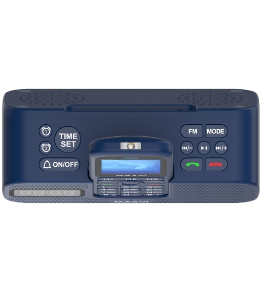 Мобильный телефон Maxvi RT-03 + док-станция, синий
