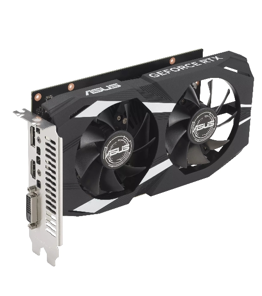 Видеокарта Asus DUAL-RTX 3050-O6G NVIDIA GeForce RTX 3050 6Gb 96bit GDDR6 PCI-E 4.0 1507/14000 DVIx1 HDMIx1 DPx1 HDCP Ret