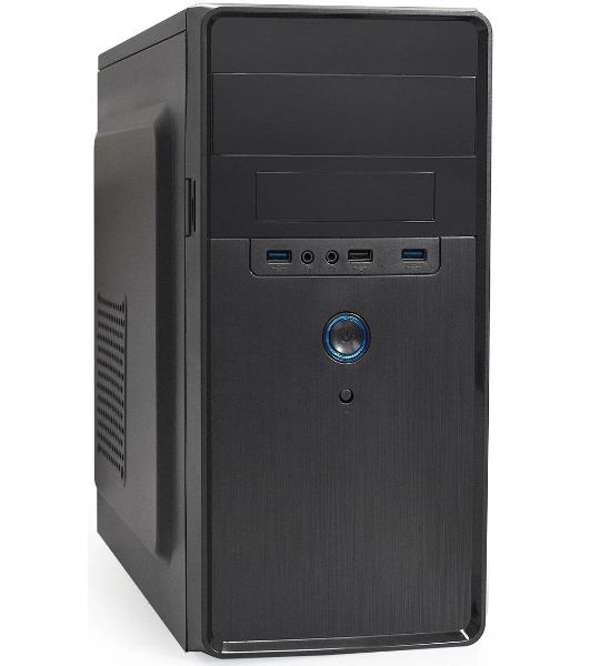 Компьютерный корпус Minitower ExeGate BA-309U2-UNS450 (mATX, БП UNS450 с вент. 12см, 1хUSB+2хUSB 3.0, HD аудио, черный)