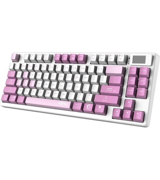Клавиатура MSI Forge GK600 гибридная, Bluetooth, радиоканал, белый