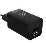 Сетевое зарядное устройство MORE CHOICE NC85i 1USB+1Type-C 3.0A PD 20W+QC3.0 для Lightning 8-pin Type-C, черный, фото2