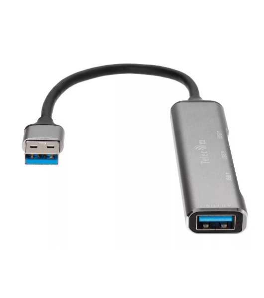 Переходник USB 3.0 -->USB3.0+3 USB2.0, Aluminum Shell, 0.2м Telecom TA308U