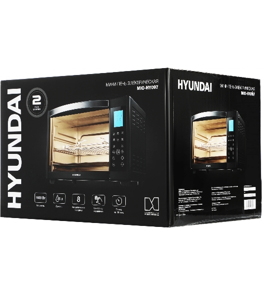 Мини-печь Hyundai MIO-HY097 35л. 1600Вт черный