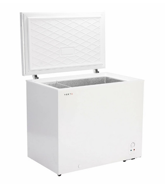 Морозильный ларь Vekta FR-270W02, белый, 270л, 1 камера, 960*635*858 мм, полезный объем 249 л.