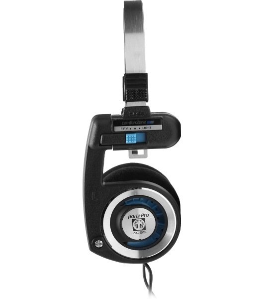Проводные наушники KOSS Porta Pro Classic черный/голубой, накладные, проводной, складная конструкция