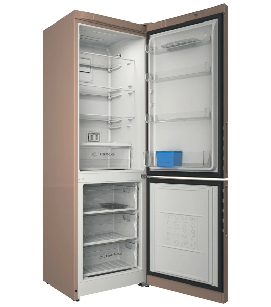 Холодильник Indesit ITR 5180 E бежевый двухкамерный 220/78л морозилка снизу