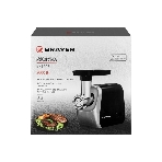 Мясорубка электрическая BRAYER BR1608 черный, 2000 Вт, 2.0 кг/мин, реверс, насадки - 8, фото3