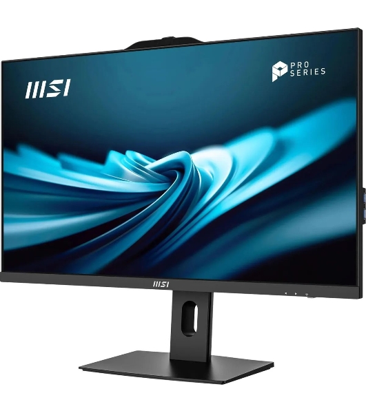 Моноблок MSI Pro AP272P 14M AiO 27' FHD(1920x1080)IPS AG Non-touch, Core i3-14100 (3.5GHz), 8Gb DDR5(1x8Gb), 512Gb SSD M.2, Intel UHD, WiFi, BT, camera, WirelessKB&mouse Eng/Rus,No OS,1y war-ty, черный (9S6-AF8321-807)