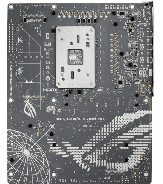 Материнская плата ASUS ROG STRIX X870-A GAMING WIFI, AM5, AMD X870, 4xDDR5, 2xSATA, 4xM.2, 1xPCI-E 4.0 x4, 1xPCI-E 5.0 x16, 1xHDMI, 1xDP, 1x 2.5Gb LAN, 4xUSB-A 3.2 Gen 1, 5xUSB-A 3.2 Gen 2, 1xUSB-C 3.2 Gen 2, 2xUSB4, 2x3.5 мм, 7.1, ATX