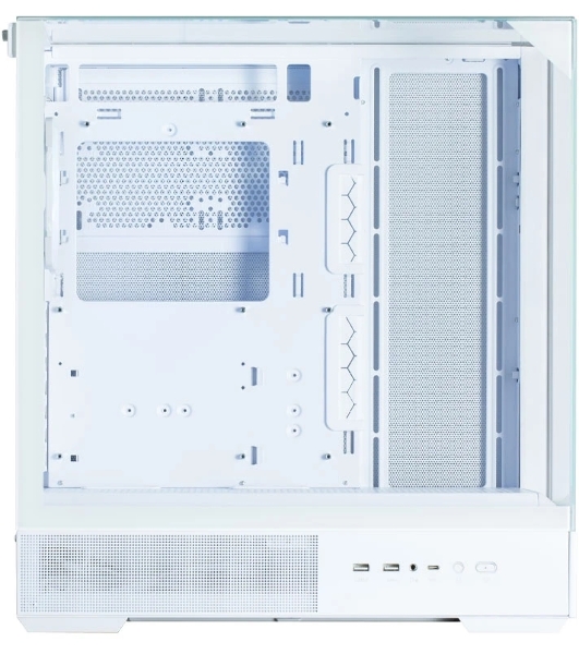 Компьютерный корпус ZALMAN P40 Prism, ATX, белый, WINDOW, 2x3.5', 3x2.5', 1xUSB TYPE-C, 2xUSB 3.0, REAR 1x120мм ARGb