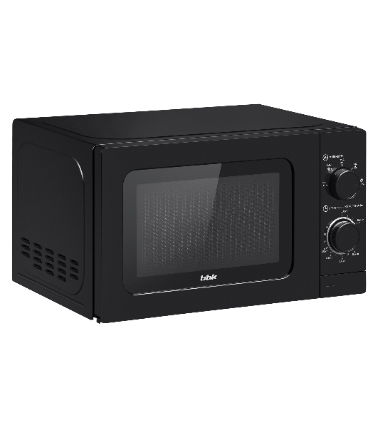 Микроволновая печь BBK 20MWS-717M/B черный, 20 л, 700 Вт, переключатели - поворотный механизм
