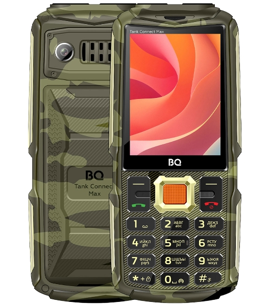 Мобильный телефон BQ 2830L Tank Connect Max камуфляж/золотистый