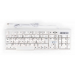 Клавиатура проводная Gembird KB-8354U, USB, бежевый/белый, фото 1