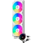 Система охлаждения/ PCCooler DA360 ARGB WH (280W, 360мм, белый, ARGB/ Fans: 3x120мм, 72.1CFM, 33.8dBA, 1800RPM/ Pump height 55мм, 28dBA, 3000RPM, Rad thickness 27мм/ S: 1851, 1700, 1200, 20XX, 115X, AM5, AM4), фото 1