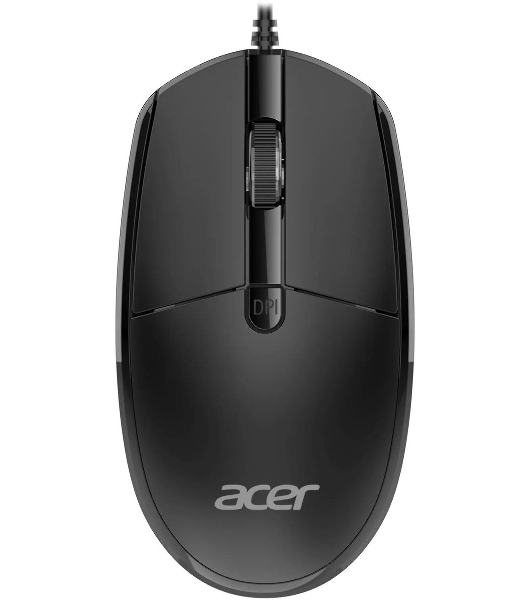 Комплект клавиатура+мышь Acer OCC400 проводной, USB, 2000 DPI, черный