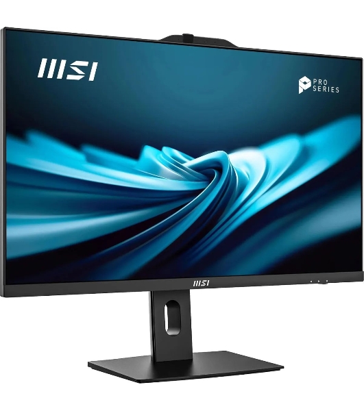 Моноблок MSI Pro AP272P 14M AiO 27' FHD(1920x1080)IPS AG Non-touch, Core i3-14100 (3.5GHz), 8Gb DDR5(1x8Gb), 512Gb SSD M.2, Intel UHD, WiFi, BT, camera, WirelessKB&mouse Eng/Rus,No OS,1y war-ty, черный (9S6-AF8321-807)