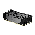 Оперативная память Kingston Fury Renegade, DDR4, 64GB (4x16GB), 3200MHz, CL16, DIMM, радиатор, черный, фото2