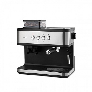 Кофейная станция BQ CM1003 сталь/черный, исп. кофе - зерновой/молотый, 1.5 л, 1150 Вт. 15 бар