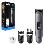 Триммер Braun AIO3500 серый (насадок в компл:3шт), фото4
