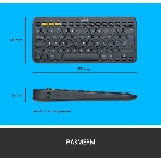 Клавиатура беспроводная Logitech K380 (920-007590) темно-серый (неоригинальная гравировка), фото3
