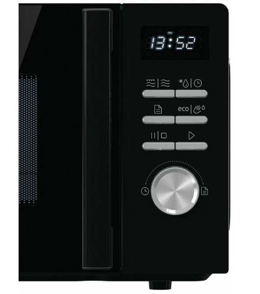 Микроволновая печь Gorenje MO20A4BH черный, 20 л, 800 Вт, переключатели - кнопки, поворотный механизм