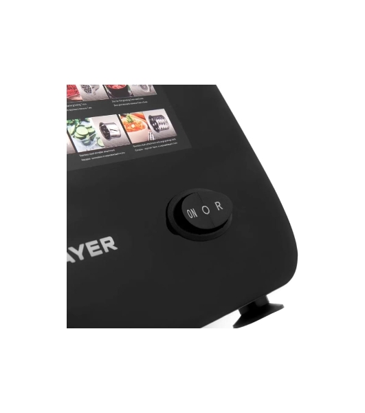 Мясорубка электрическая BRAYER BR1608 черный, 2000 Вт, 2.0 кг/мин, реверс, насадки - 8