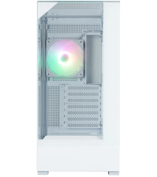 Компьютерный корпус ZALMAN P40 Prism, ATX, белый, WINDOW, 2x3.5', 3x2.5', 1xUSB TYPE-C, 2xUSB 3.0, REAR 1x120мм ARGb