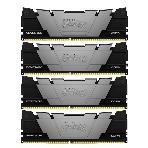 Оперативная память Kingston Fury Renegade, DDR4, 64GB (4x16GB), 3200MHz, CL16, DIMM, радиатор, черный, фото3