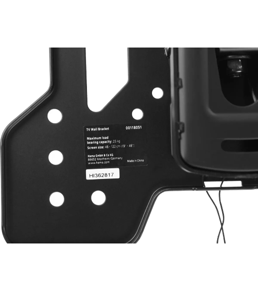 Кронштейн для телевизора Hama TILT TV Premium черный, 19'-48', макс. 25 кг, настенный