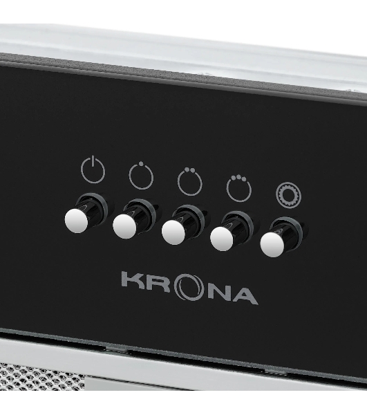 Встраиваемая вытяжка Krona KATE 600 GLASS BLACK PB K
