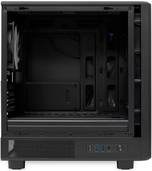 Компьютерный корпус HSPD M310, Mesh Mini-tower, черный, TG, 0.4 SPCC, 3x120мм ARGb mATX, mITX 180/280/160мм 1x2.5', 1x3.5', 4xPCI 2xUSB-A 3.0 452x277x418мм