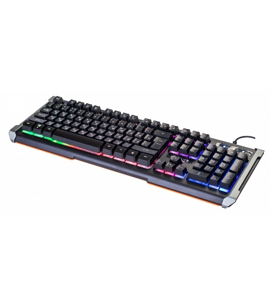 Клавиатура Oklick 717G Black Death проводная, USB Type-A, чёрный/серый