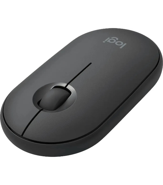 Мышь беспроводная Logitech Pebble M350 графитовый, 1000 dpi, радиоканал, Bluetooth, USB, кнопки - 3