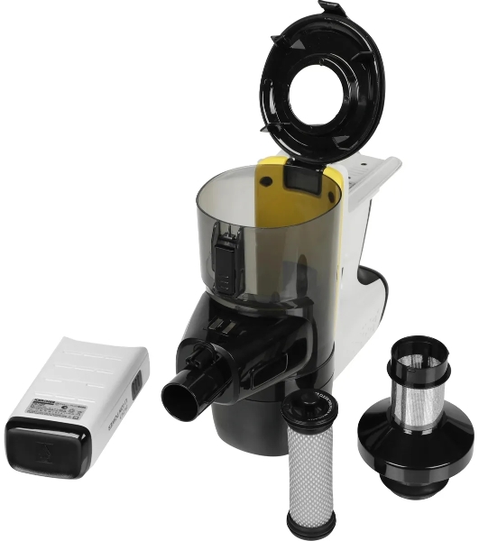 Пылесос вертикальный Karcher VC 6 Cordless ourFamily Car черный/белый, питание от аккумулятора, 250 Вт, уборка сухая, пылесборник 0.8 л, работа от АКБ max 50 мин