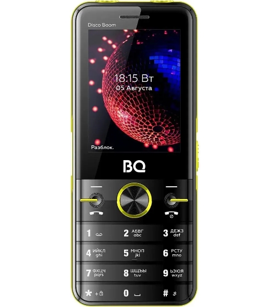Мобильный телефон BQ 2842 Disco Boom желтый/черный