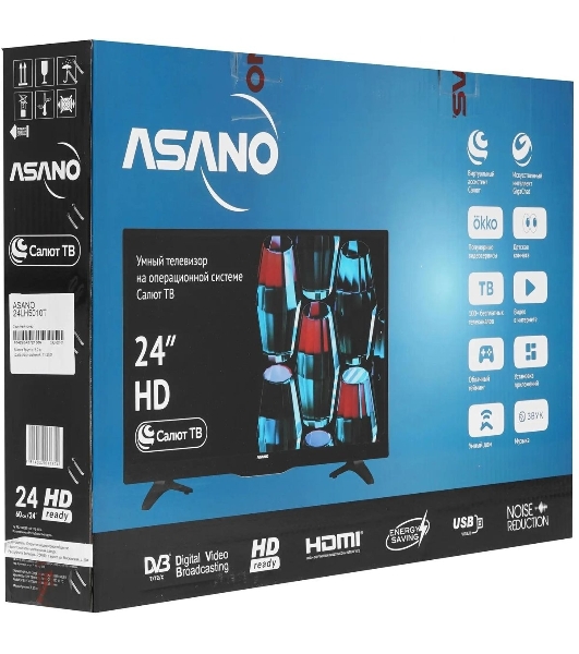 Телевизор Asano 24' 24LH5010T черный LED HD 60Hz Smart TV Салют ТВ